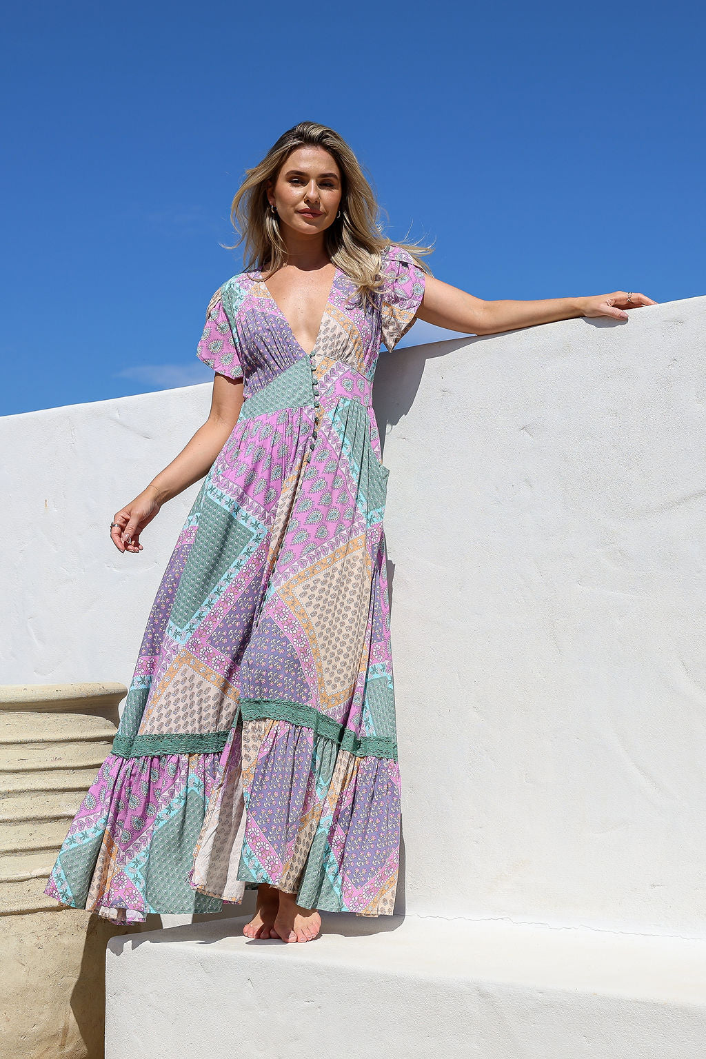 Arlow Boutique women's clothing Australia jasse lavender haze print tabitha maxi dress lavender
