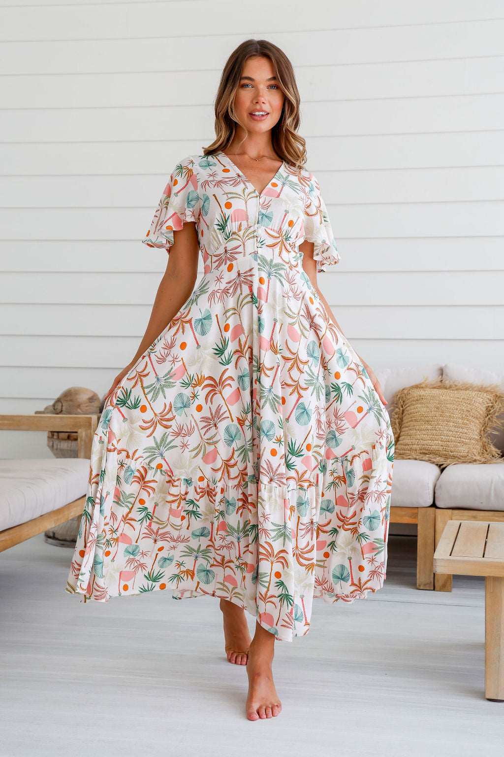 Palm Print Dress Palm Print Dress