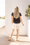 The Liliana Skirt is a linen dream! Featuring an elastic waist for ease of fit, a three tiered gathered skirt and tie at the waist. A great piece to wear while meeting the girls at brunch. Available from arlowboutique.com.au