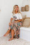 Arlow Boutique women's clothing Australia adaline floral print maxi skirt peach