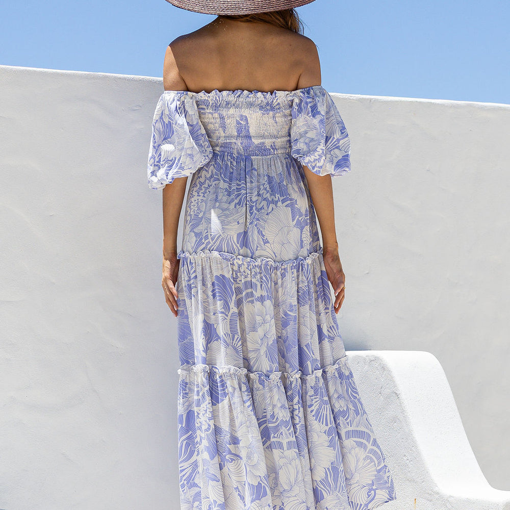 
                      
                        Arlow Boutique women's clothing Australia airlie print maxi dress lavender
                      
                    