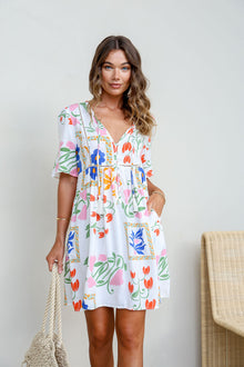  Arlow Boutique women's clothing Australia amalfi short dress floral