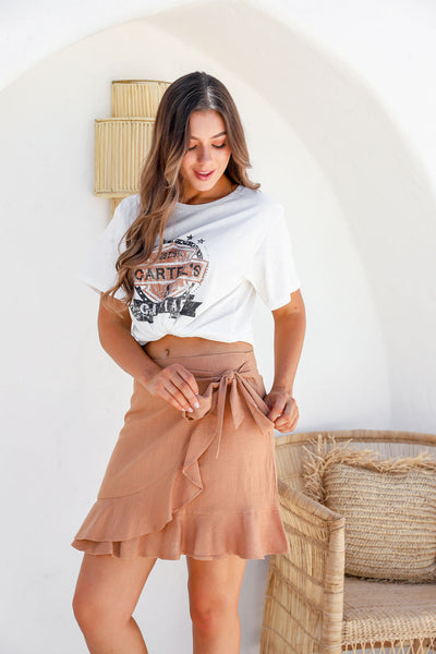 Tan shop skirt boutique