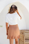 Arlow Boutique women's clothing Australia avery skirt tan