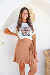 Arlow Boutique women's clothing Australia avery skirt tan