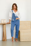 Arlow Boutique women's clothing Australia brooklyn denim overalls mid blue