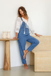 Arlow Boutique women's clothing Australia brooklyn denim overalls mid blue