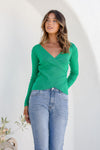 Arlow Boutique women's clothing Australia charley basic long sleeve top green