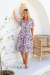 Arlow Boutique women's clothing Australia chelsea mid length print dress floral