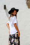 Arlow Boutique women's clothing Australia coco cartel print tee white