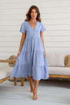 Arlow Boutique women'sclothing Australia dion midi dress blue