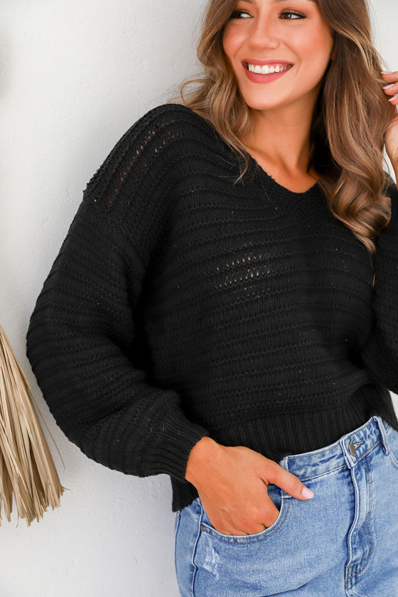 Arlow Boutique women's clothing Australia emmerly knit jumper black