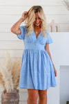 Arlow Boutique women's clothing Australia flora dress blue