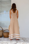Arlow Boutique women's clothing Australia florence print maxi dress fawn