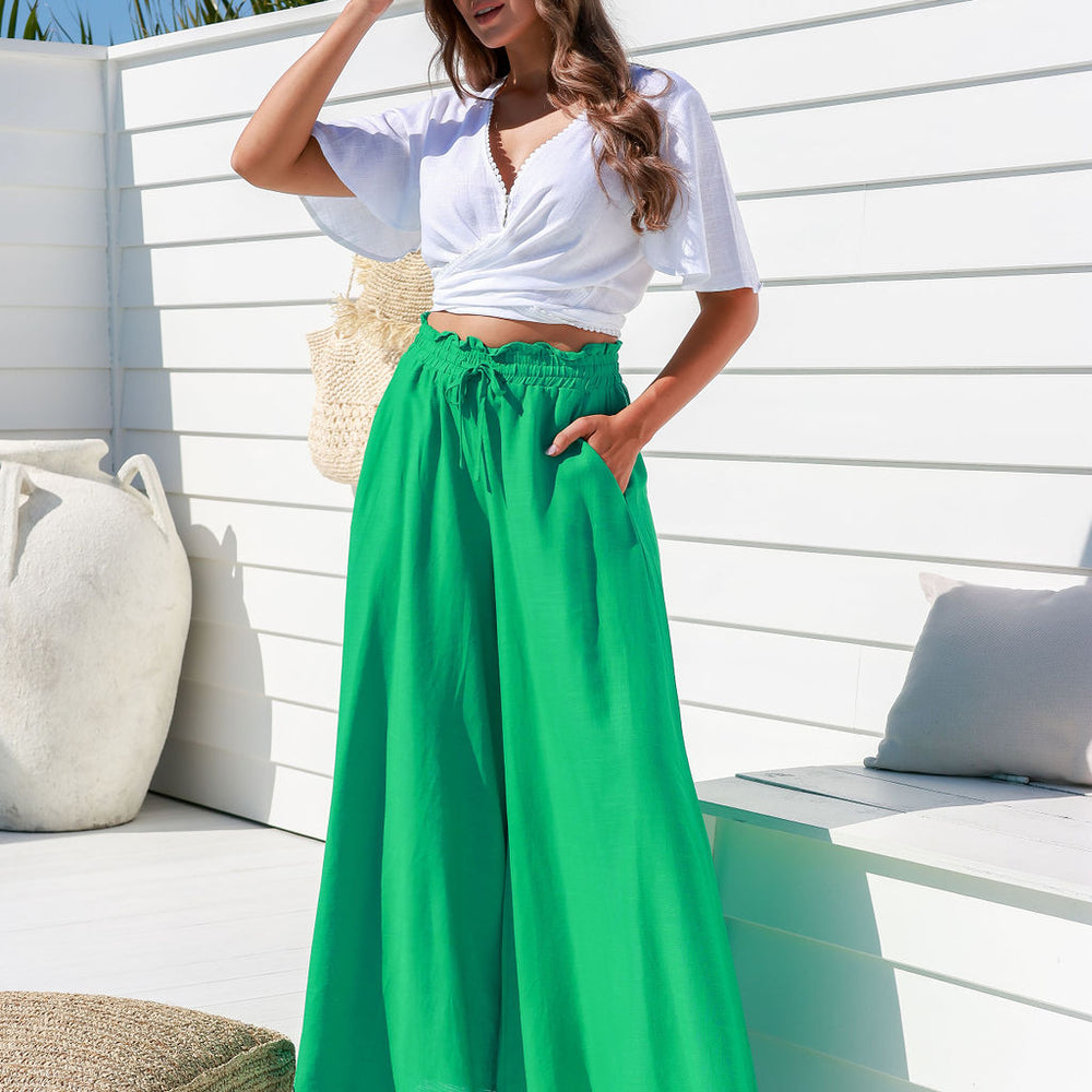 
                      
                        Arlow Boutique women's Clothing Australia gelato wide leg pant green
                      
                    