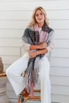Arlow Boutique women's clothing Australia harvest scarf grey pink