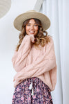 Arlow Boutique women's clothing Australia hunter knit jumper blush