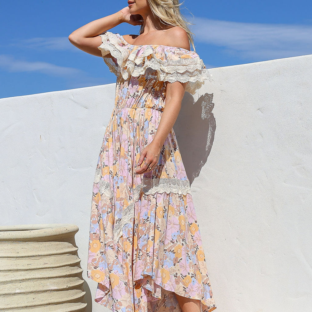 
                      
                        Arlow Boutique women's clothing Australia jasse emmy print positano maxi dress lavender floral
                      
                    