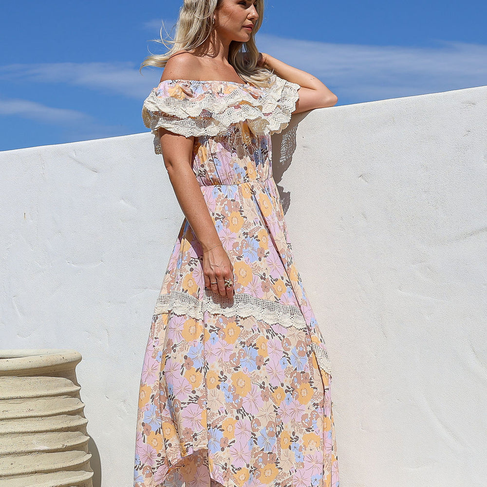 
                      
                        Arlow Boutique women's clothing Australia jasse emmy print positano maxi dress lavender floral
                      
                    