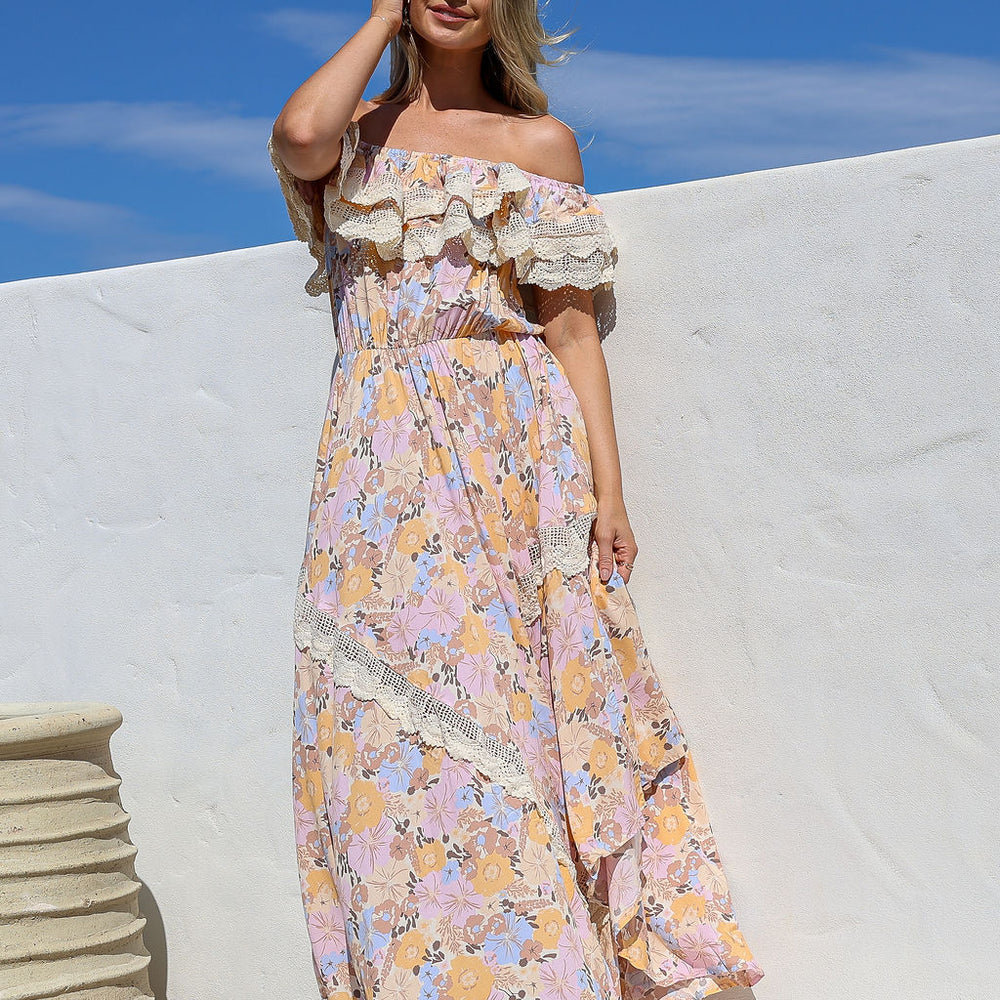 
                      
                        Arlow Boutique women's clothing Australia jasse emmy print positano maxi dress lavender floral
                      
                    