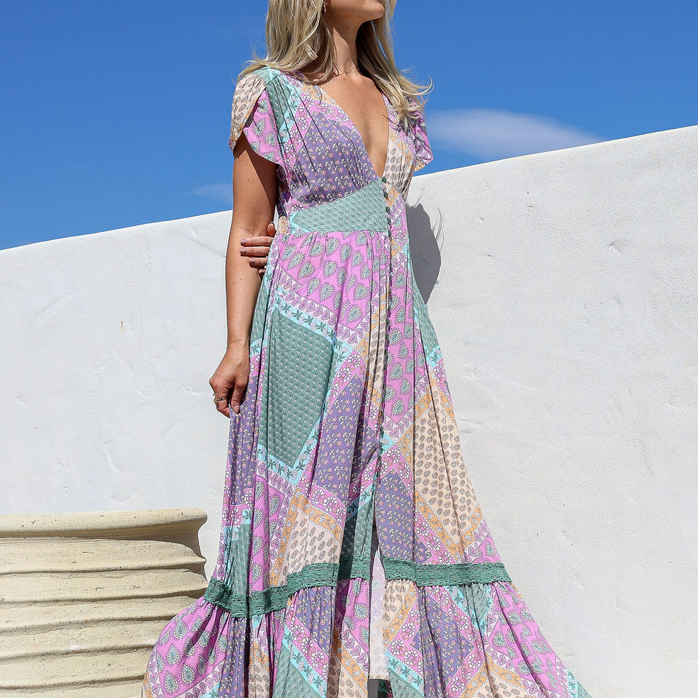Arlow Boutique women's clothing Australia jasse lavender haze print tabitha maxi dress lavender