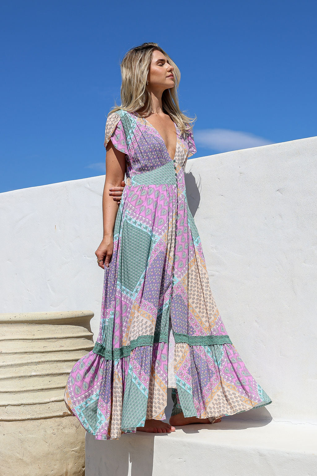 Arlow Boutique women's clothing Australia jasse lavender haze print tabitha maxi dress lavender
