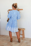 Arlow Boutique women's clothing Australia kinsley print boho short dress blue