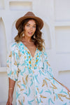 Arlow Boutique women's clothing Australia koko print dress ocean white