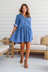 Arlow Boutique women's clothing Australia lacey denim dress blue