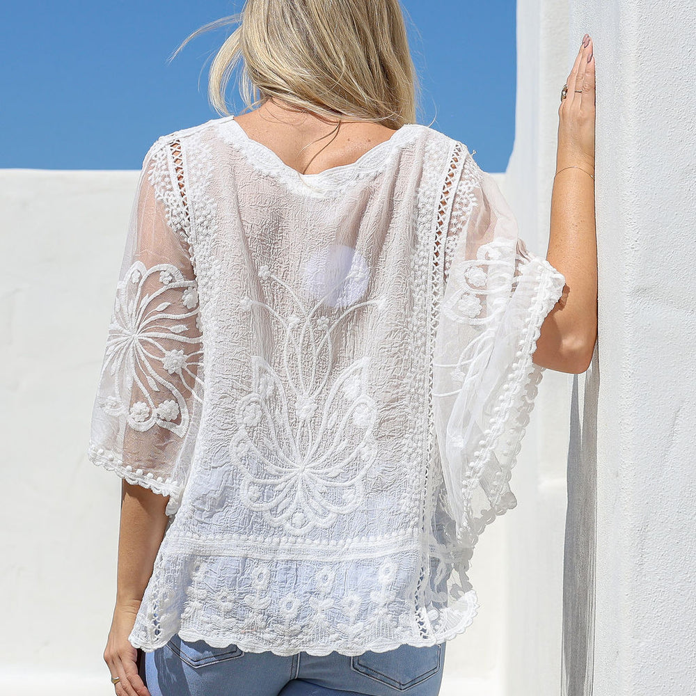 
                      
                        Arlow Boutique women's clothing Australia lucie lace top white
                      
                    