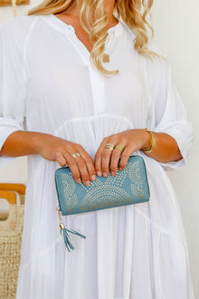     Arlow Boutique women's clothing Australia madeline wallet sky blue