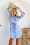 Arlow Boutique women's clothing Australia madison denim dress light blue