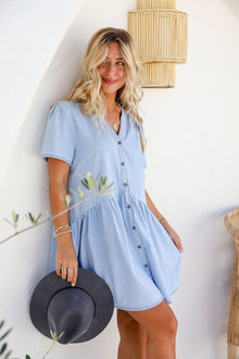  Arlow Boutique women's clothing Australia phoebe denim dress light blue