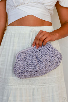  Arlow Boutique women's clothing Australia poros weaved bag clutch lavender
