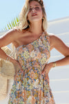 Arlow Boutique women's clothing Australia santorini one shoulder dress floral