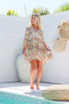 Arlow Boutique women's clothing Australia santorini print short dress floral