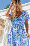 Arlow Boutique women's clothing Australia sara print dress blue