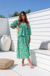 Arlow Boutique women's Clothing Australia Sarelle floral print skirt green