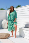 Arlow Boutique women's Clothing Australia Sarelle floral print top green