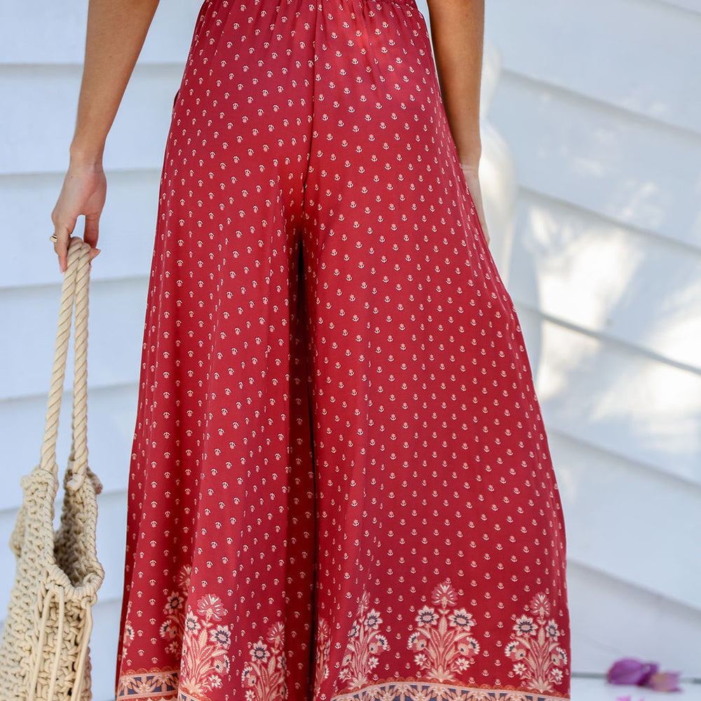 
                      
                        Verona Wide Leg Pant Ruby Print
                      
                    