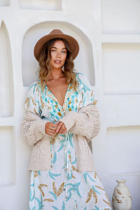 Arlow Boutique women's clothing Australia veronica knit cardigan natural