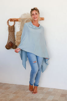  Arlow Boutique women's clothing Australia vida poncho soft grey
