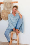 Arlow Boutique women's clothing Australia vida poncho soft grey