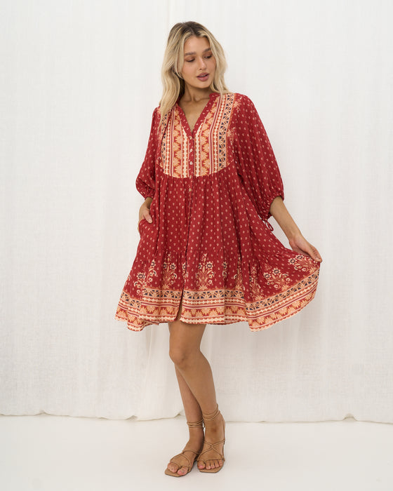 Arlow Boutique women's clothing Australia vienna dress cherry