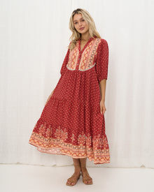  Arlow Boutique women's clothing Australia vienna midi dress cherry