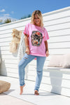 Arlow Boutique women's clothing' Australia west coast eagle print tee pink