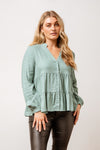 This Alyce top is perfect for any occasion. Featuring a linen blend, button up front with long sleeves. Pair with your fave jeans for any day or night. Available from www.arlowboutique.com.au