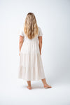 Love the Alice Dress, but want it longer? Say hello to Dion Midi Dress! Featuring a linen blend, button up front, floaty cap sleeves and a three tier midi length skirt. Simple, chic and a great basic for your summer wardrobe. Available from www.arlowboutique.com