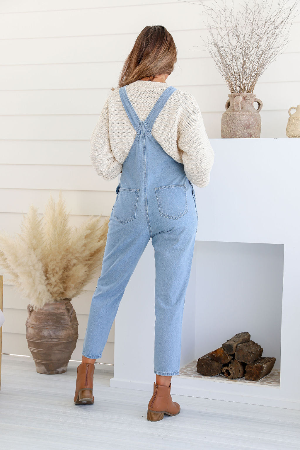 Arlow Boutique women's clothing Australia brooklyn denim overall light blue