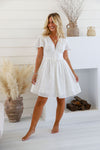 Arlow Boutique women's clothing Australia flora dress white